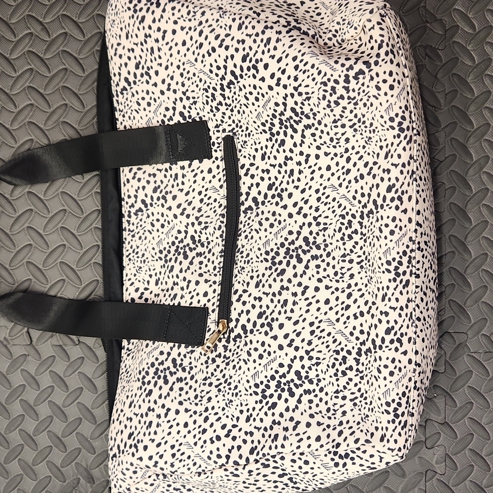 Stylish Black and Cream Women's Tote Bag - Picture 2 of 2